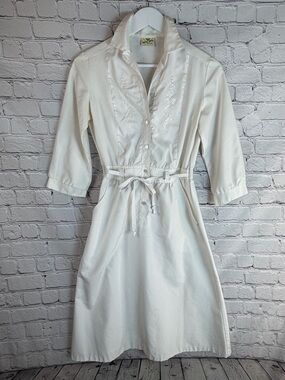 Vintage WHITE SWAN Nurse Uniform Size S Nursing Dress Medical Work